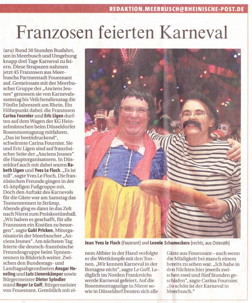 Rheinische Post 22 février 2012