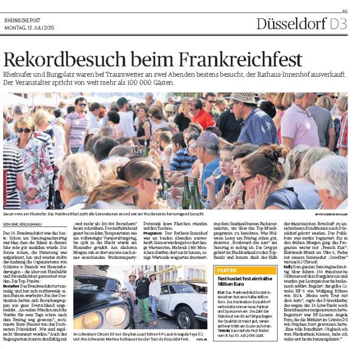 Rheinische Post - 13. Juli 2015