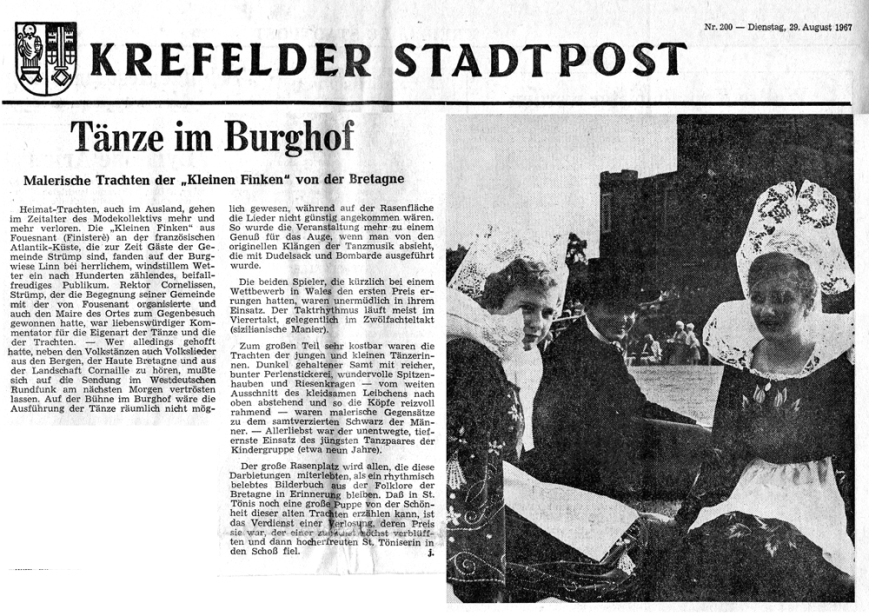 Krefelder Stadtpost 29 août 1967