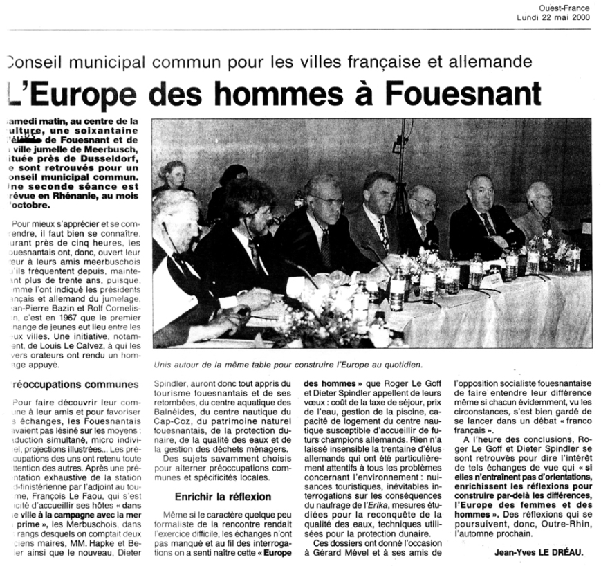 Ouest France, 22 mai 2000