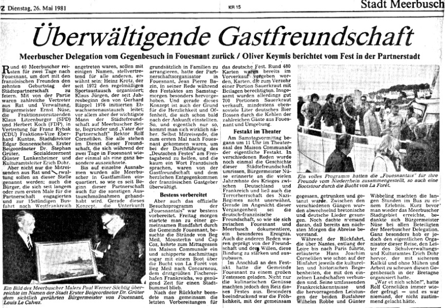 Westdeutsche Zeitung, mai 1981