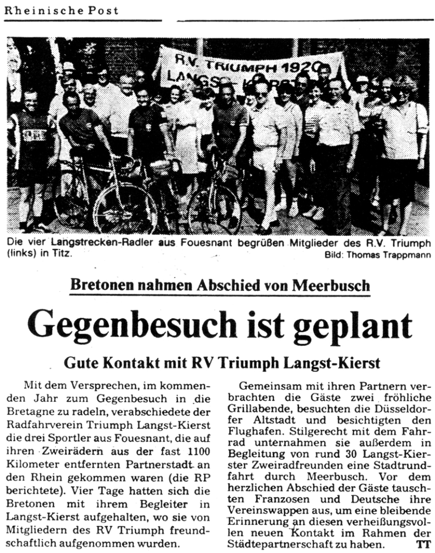 Rheinische Post, 10 juin 1982